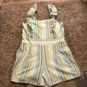 Colorful stripe romper